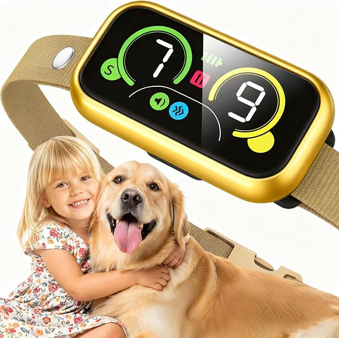 Smart Bark Collar for Large, Medium & Small Dogs 5–150lbs, Instant Bark Control with 4 Effective Modes & 7 Sensitivity, Fast-Acting Anti Barking Device for Dogs, Ideal for Home & Outdoor Use