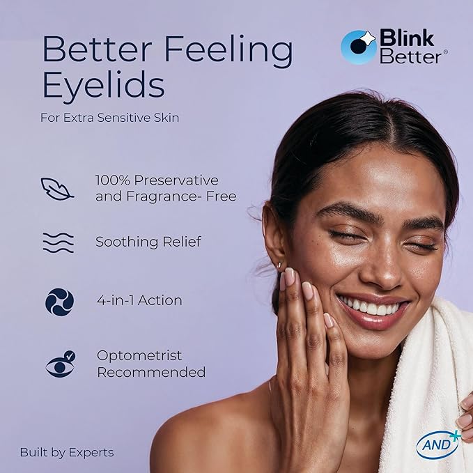 BetterLids Eyelid Ointment for Dry, Itchy & Sensitive Eyelids – Deep-Moisturising Oat Complex with Shea Butter & Panthenol to Hydrate, Nourish & Soothe Delicate Eyelid Skin – 0.34 oz