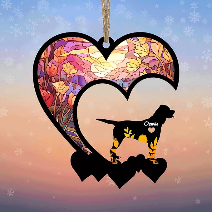 Lovely POD TOSA Suncatcher Ornaments, Personalized TOSA Memorial with Name, Dogs Loss Ornaments, Dog Remembrance Gift, Dog Memory Ornament, Loss of Dogs Sympathy Gifts
