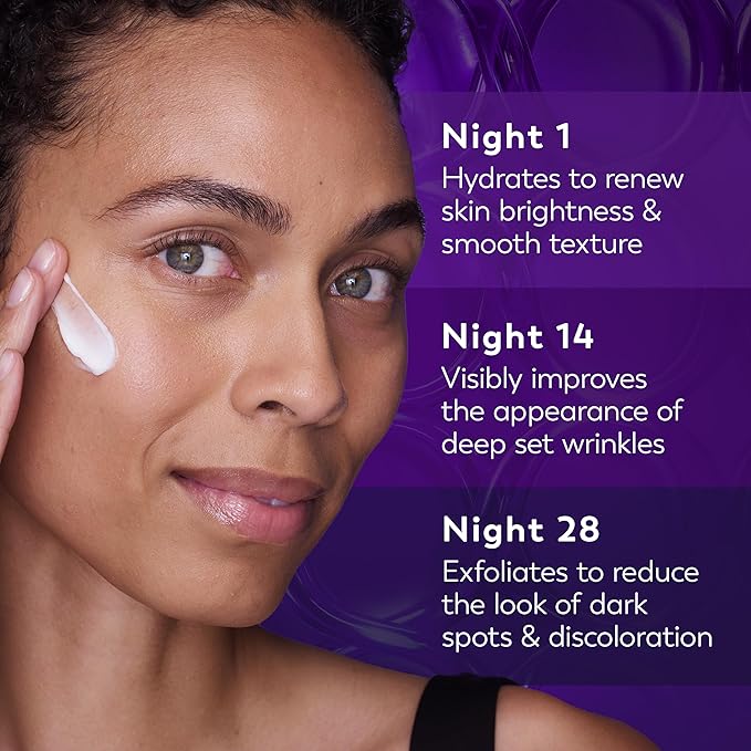 Olay Retinol Night Cream for Women,MAX,Anti-Aging Face Mousturizer,Fragrance-Free,Non Greasy - Anti-Wrinkle,Smooth Fine Lines,Hydrating Skin Care - Triple Collagen Cream,Niacinamide,1.7oz,(Pack of 2)