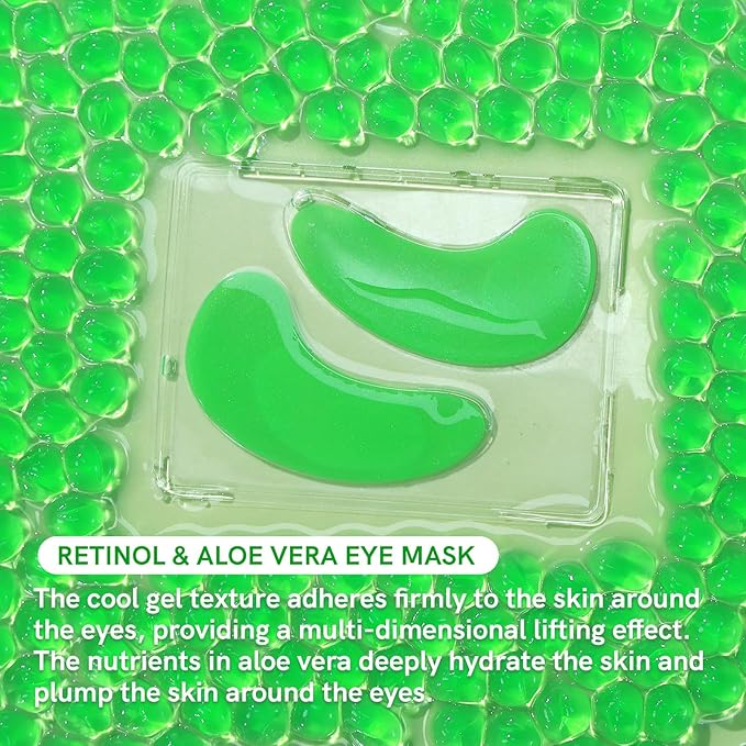 Under Eye Patches with Retinol and Aloe Vera Eye Mask for Dark Circles and Puffiness, Face Mask Skin Care Products 30 Pairs