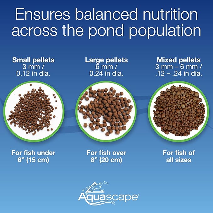 Aquascape Premium Staple Fish Food Pellets for Large Pond Fish, Large Pellet, 4.4 pounds | 98869