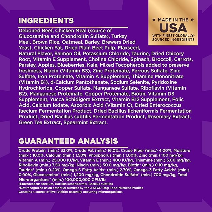 Wellness CORE+ Dry Dog Food with Freeze Dried Pieces, Wholesome Grains, High Protein, Natural, Beef & Barley Recipe, (18-Pound Bag)