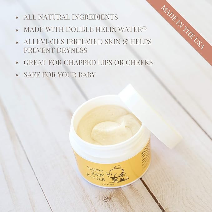 Martine: Pure & Simple Moisturizing Baby Butter with Double Helix Water, All Natural, Moisturizes and Soothes Baby's Skin