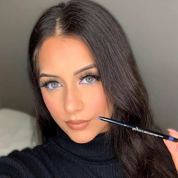 VASANTI Kajal Waterline Eyeliner Pencil - Long-lasting, Waterproof, Smudge-proof, Safe for Sensitive Eyes, Waterline Eye Liner - Opthalmologist Approved and Tested (Ice Blue)