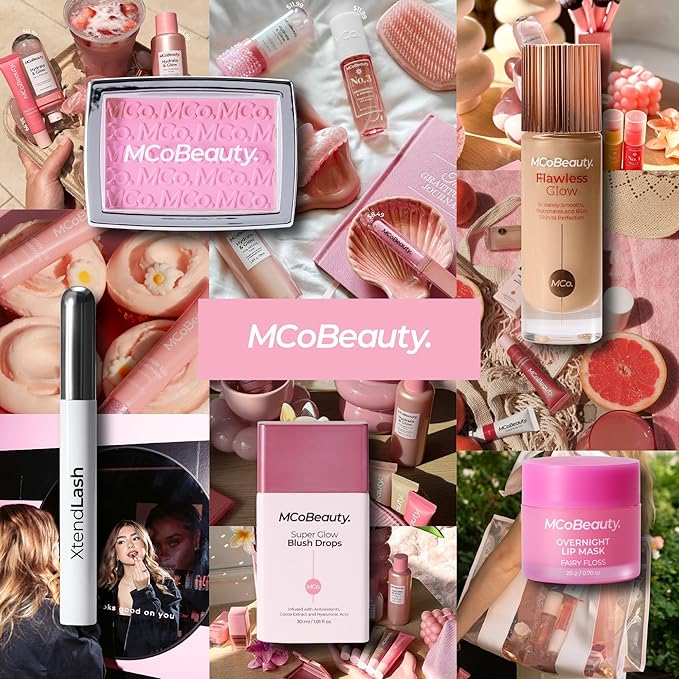 MCoBeauty Sweetheart Peptide Lip Treatment Set - Peptide Lip Gloss Balm & Tint Kit - Juicy Lip Glaze Gift Set with Peptides & Shea Butter for Dry Lips, Sugary-Sweet Scents, Cruelty Free Lip Care