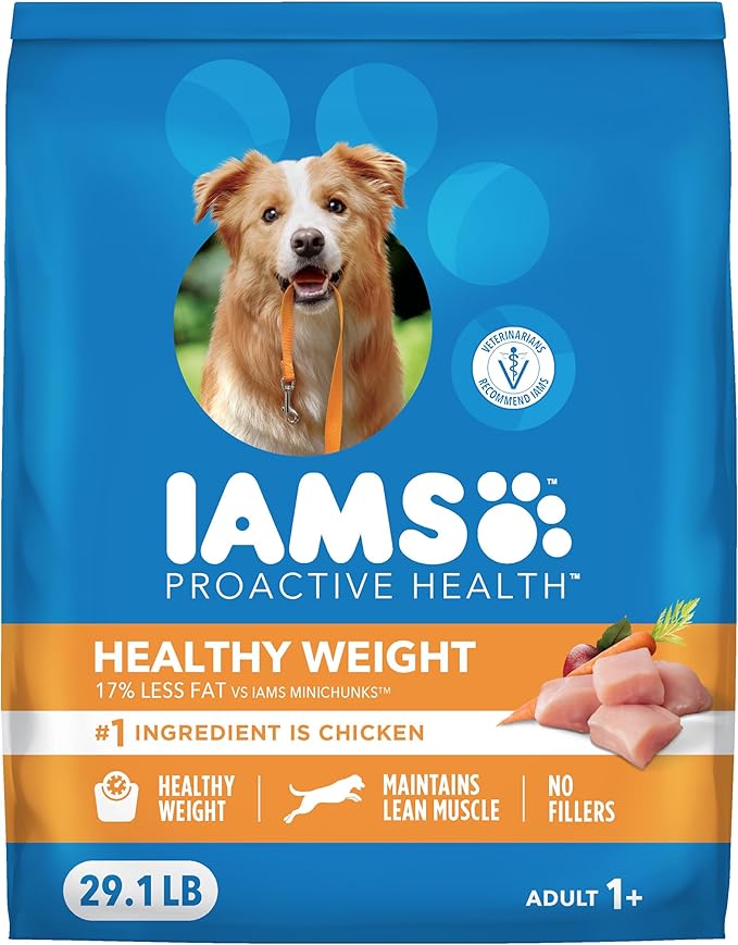 IAMS Proactive Health Healthy Weight Control Adult Dry Dog Food with Real Chicken, 29.1 lb. Bag