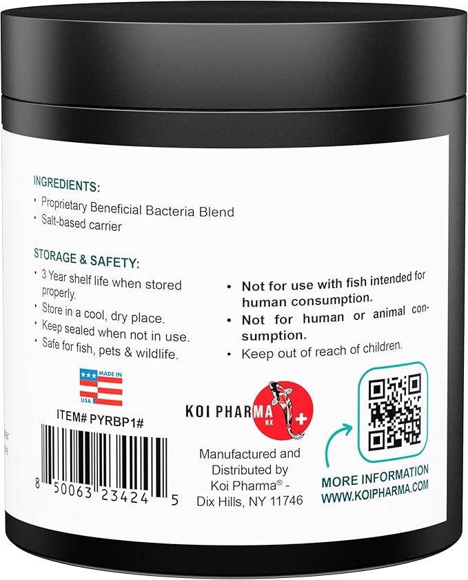 Koi Pharma® Pure Year-Round Bacteria Pro – All-Season Beneficial Pond Bacteria for Clear Water, Sludge Control & Healthy Koi and Goldfish (1 Pound)