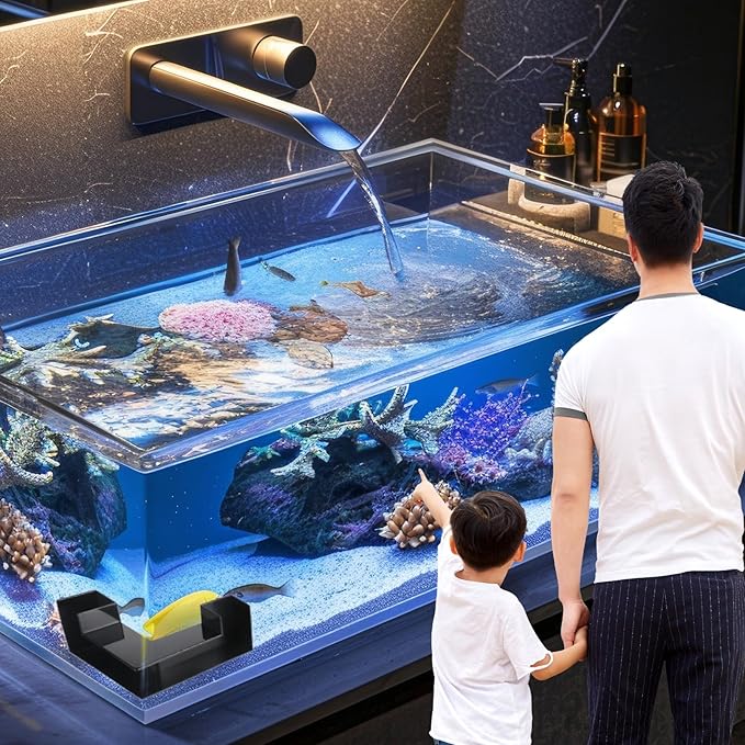 Dual-Entrance Aquarium Tunnel Cave Small Fish Cave for Tank Aquarium Caves Tunnel Shrimp Tank Corner Caves for Fishes Decoration