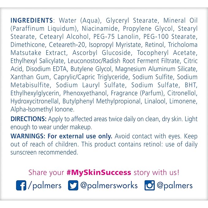 Palmer's Skin Success Anti-Dark Spot Fade Cream with Vitamin E and Niacinamide,for All Skin Types 2.7 Ounce,(Pack of 2)