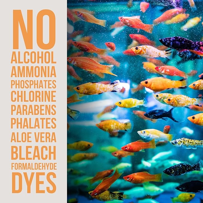 Aquarium Water Conditioner - Naturally Detoxifies and Removes Ammonia, Nitrite, Chlorine, and Chloramine from Saltwater and Freshwater (16 fl oz.)
