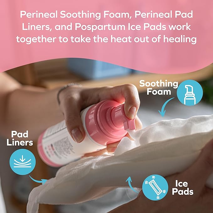 Dr. Talbot's Mom Perineal Soothing Foam - Cooling Postpartum Relief with Witch Hazel and Citroganix - Postpartum Essentials - 5 fl oz