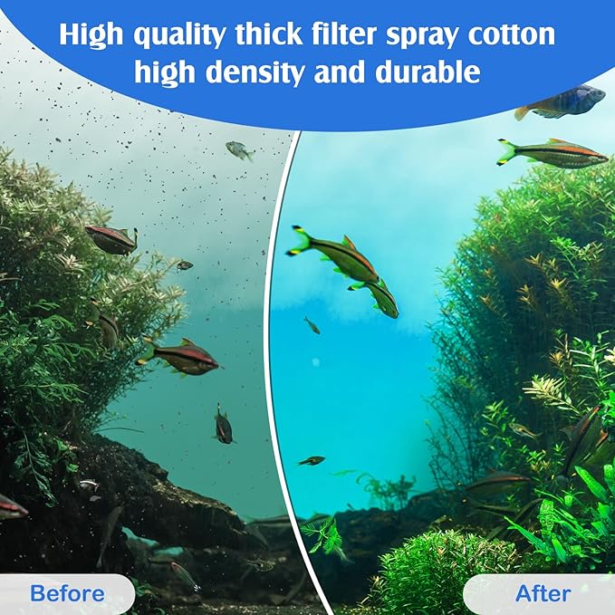 Preboun 24 Pcs Aquarium Filter Cartridge Compatible with AquaTech EZ Change #3 Fish Tank Filter Cartridge Compatible with AquaTech 30-60/20-40 Gallon Fish Tank Power Replacement