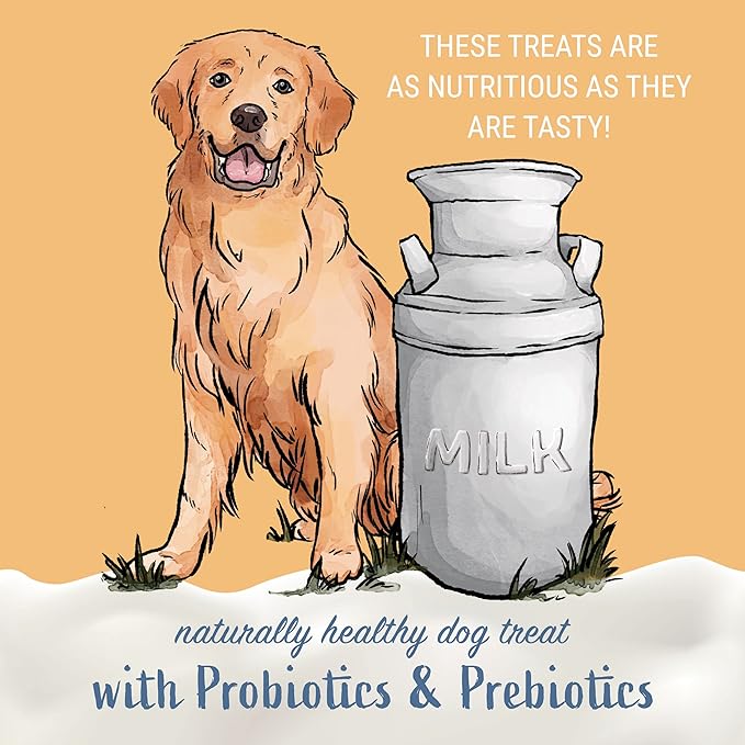 Yogurt Sticks, Prebiotic & Probiotics, Protein Rich - Lactose Free - Gluten Free - Corn Free - Grain Free, USA Made, for All Breeds, 5 pieces of Droolicious Yogurt Sticks, Peanut Butter Flavor