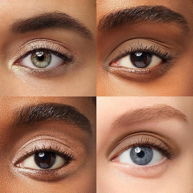 Julep Eyeshadow 101 Crème-to-Powder Waterproof Eyeshadow Stick Duo ??Long-Lasting, Crease-Proof, Easy Apply with Built-in Smudger - Sand Shimmer and Smoky Tawny Matte