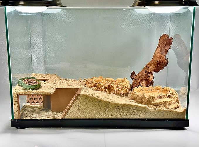 Hermit Crab Underground Tunnel Cave Corner | Hermit Crab Climbing Tank Decor Hide Hideout | Enrichment Habitat Hideaway Decoration Accessories Supplies Toys Ornaments
