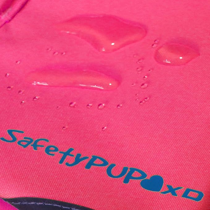 SafetyPUP XD Dog Reflective Vest – Hi-Vis Fluorescent Visibility That Helps to Safeguard Your Pet On/Off Leash in Urban & Rural Areas (Pink, X-Small)