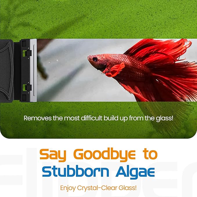 Flipper Nano Aquarium Algae Scraper for Fish Tank Cleaning Kits – Stainless Steel Replacement Blades for Glass Tanks – Aquarium Cleaner Blades, 2 Pack