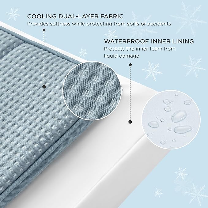 Bedsure Cooling Dog Bed for Medium Dogs - Comfy Flat Puppy Beds with Removable Washable Cover, Orthopedic Egg Crate Foam Pet Mat, Suitable for Pet Up to 30 lbs