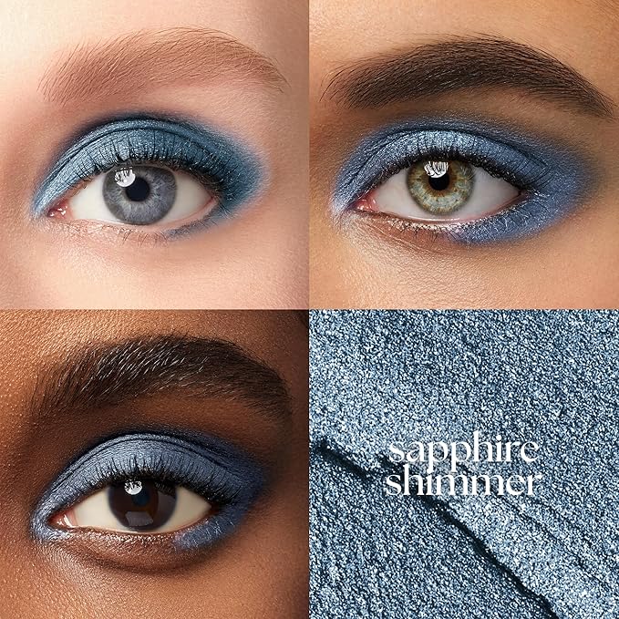 Julep Eyeshadow 101 Cream-to-Powder Waterproof Shadow Stick ??Sapphire Shimmer ??Long-Lasting, Crease-Proof, Jewel Toned Blue Shimmer Cream Eyeshadow with Built-in Smudger