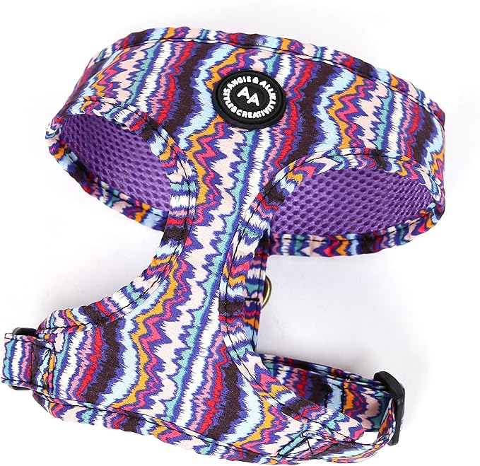 Angie and Allie Organic Cotton Dog Harness,No Pull Pet Harness with Leash D-Ring,Adjustable Soft Padded Dog Vest,Comfortable,Sustainable,Breathable and Stylish for Your Canine Companion