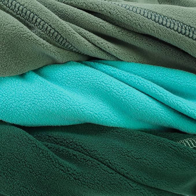 Fitwarm 3 Pack Fleece Sweater, Turtleneck Sweatshirt, Winter Clothes for Small Dogs & Cats, Pet Pullover Jumper, Cat Apparel, Dark Green, Teal Green, Olive Green, Medium