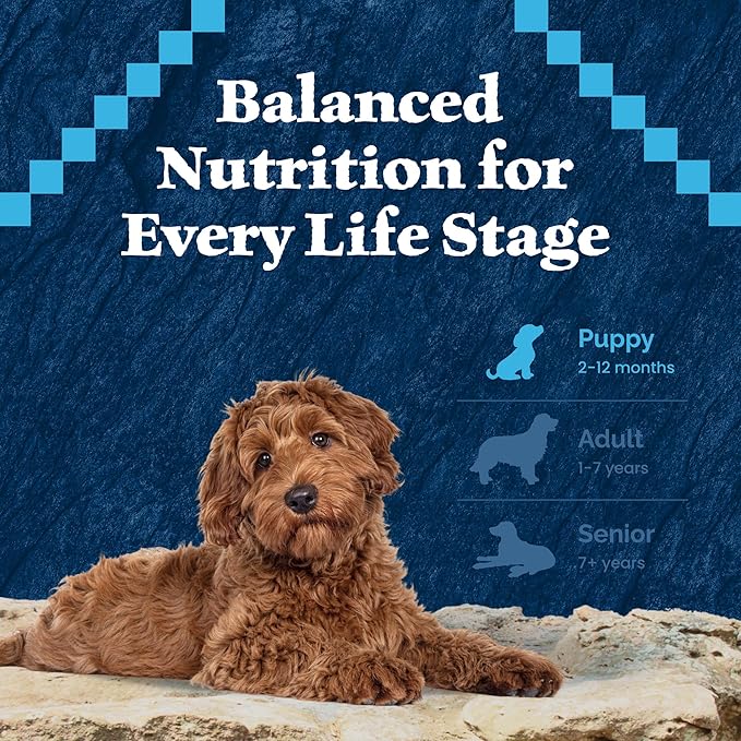 Blue Buffalo Wilderness High-Protein Natural Dry Food for Puppies, Chicken Recipe, 28-lb. Bag