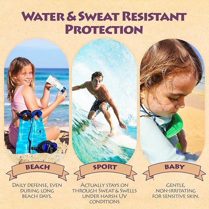 Kokua Sun Care Hawaiian Reef Safe Sunscreen SPF 50 | 1 oz - 3 Pack | Zinc Oxide | Mineral Sunscreen | Face & Body | Moisturizing Sun Protection | Water Resistant | Chemical Free | Natural Ingredients