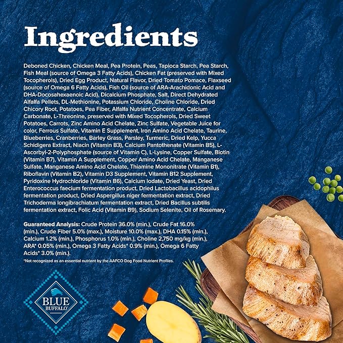 Blue Buffalo Wilderness Puppy High-Protein Dry Dog Food with Real Chicken, Grain-Free, Made in the USA with Natural Ingredients, Chicken, 4.5-lb Bag