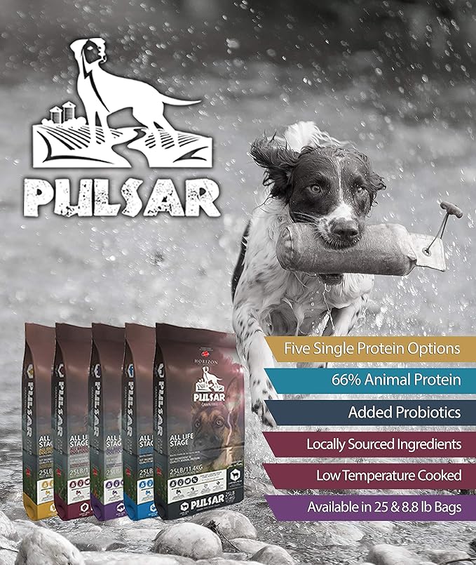Pulsar Premium Grain Free Dog Food | Lamb Formula | All Life Stage, Non GMO, Meat Dense Diet | 25 lb Bag