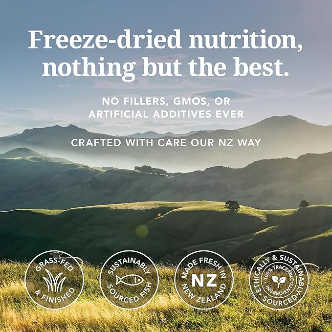 K9 Natural - Grain Free Freeze Dried Dog Food Topper - Hoki & Beef, 3.5oz