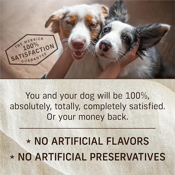 Merrick Grain Free Wet Dog Food, Premium Gluten Free Canned Variety Pack, Beef, Chicken And Turkey Recipes - (1) 12.7 oz. Cans